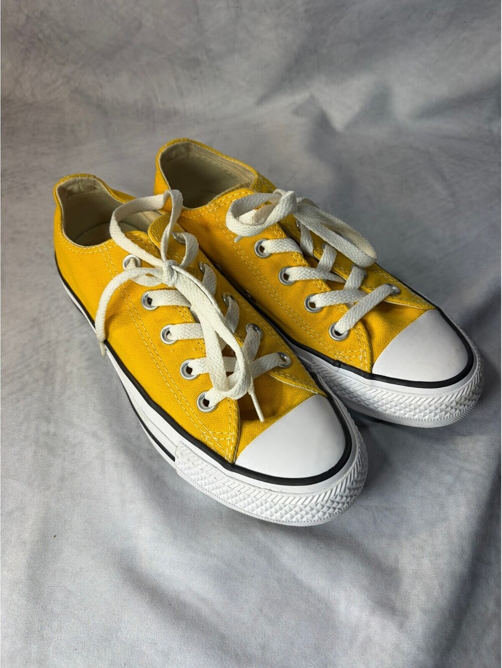 Converse Chuck Taylor All Star Low Top Sneakers Yellow Men's 4 Women's 6